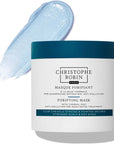 Christophe Robin Pre-Shampoo Hair Purifying Mud Mask showing smear