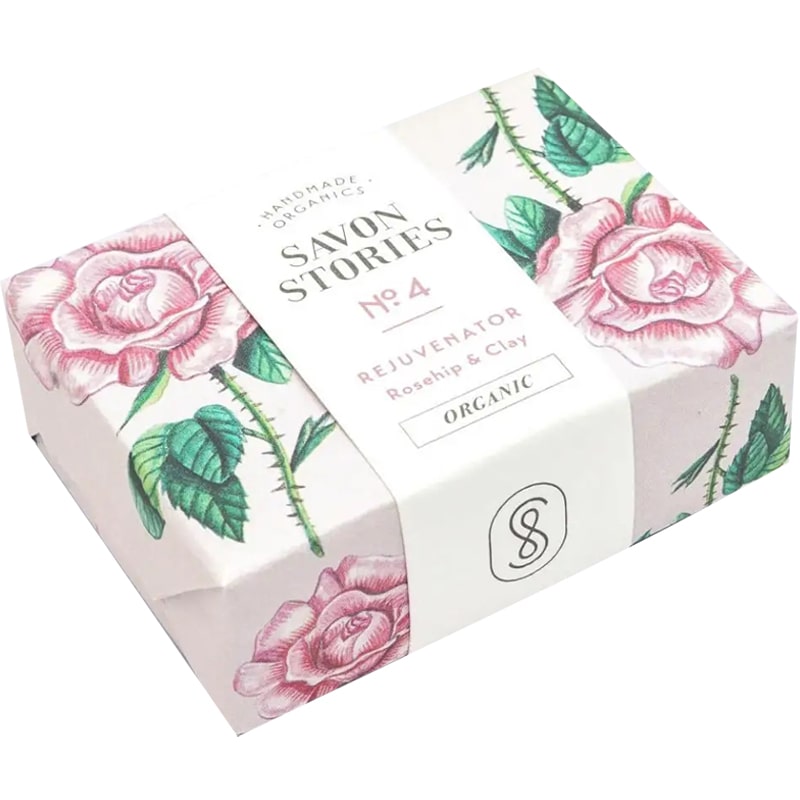 Savon Stories No. 4 Organic Rose Pink Clay Soap 100 g