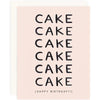 Cake Birthday Greeting Card