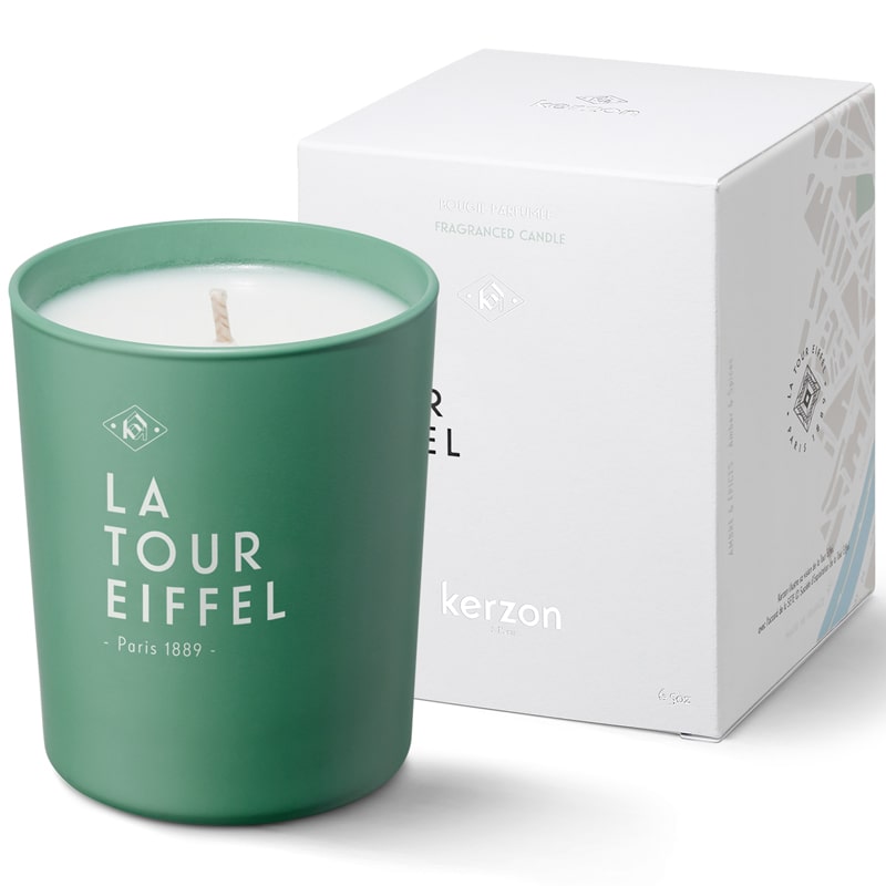 Kerzon Fragranced Candle – La Tour Eiffel showing with box