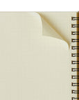 Delfonics Rollbahn Large Horizontal Spiral Notebook – White showing page being torn out of notebook 