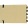 Delfonics Rollbahn Large Horizontal Spiral Notebook – White showing cardboard back page