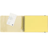 Delfonics Rollbahn Medium Horizontal Spiral Notebook – Light Pink showing inside yellow