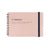 Rollbahn Medium Horizontal Spiral Notebook – Light Pink