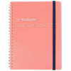 Rollbahn Clear Large Spiral Notebook - Clear Pink