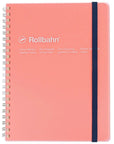 Delfonics Rollbahn Clear Large Spiral Notebook – Clear Pink ( 1 pc)