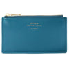 Quitterie Zip Card Case - Turquoise