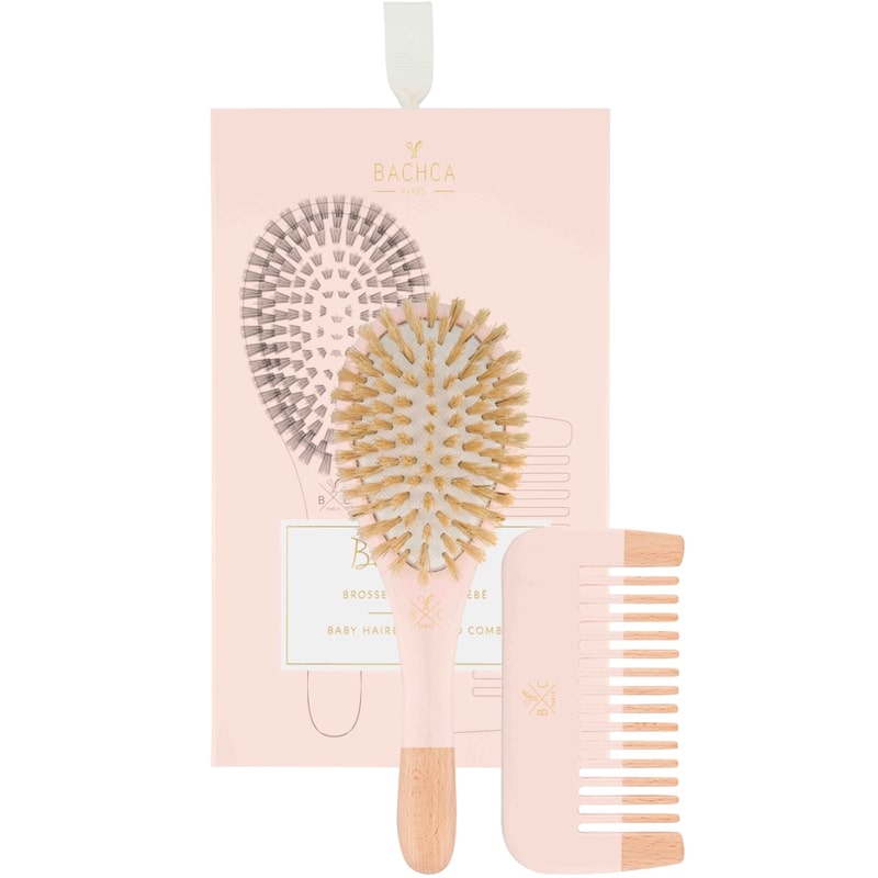 Bachca Baby Kit Hairbrush and Comb – Pink (2 pc)