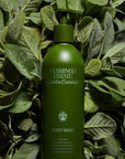 Flamingo Estate Organics Garden Essentials Body Wash beauty shot with recyclable pumped (purchased separately)