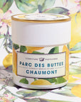 Confiture Parisienne Lemon Peppermint X Parc Des Buttes Chaumont showing lemon print