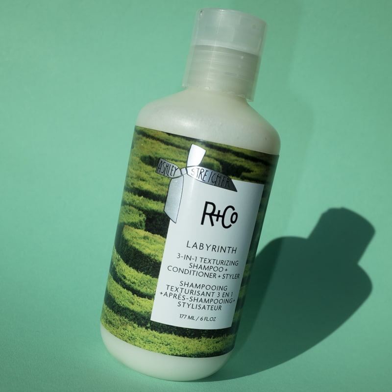 R+Co Labyrinth 3-IN-1 Texturizing Shampoo + Conditioner + Styler beauty shot