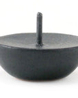 DAIYO Ceramic Circular Candle Holder – Black (1 pc) 