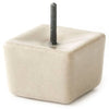 DAIYO Ceramic Cubic Candle Stand – Beige (1 pc) 