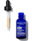 Odacite Vitamin C & E + Hyaluronic Acid Brightening Serum showing dropper outside of bottle
