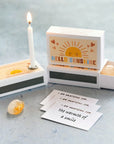 Marvling Bros Ltd Hello Sunshine Mindfulness Gift In A Matchbox showing all items included