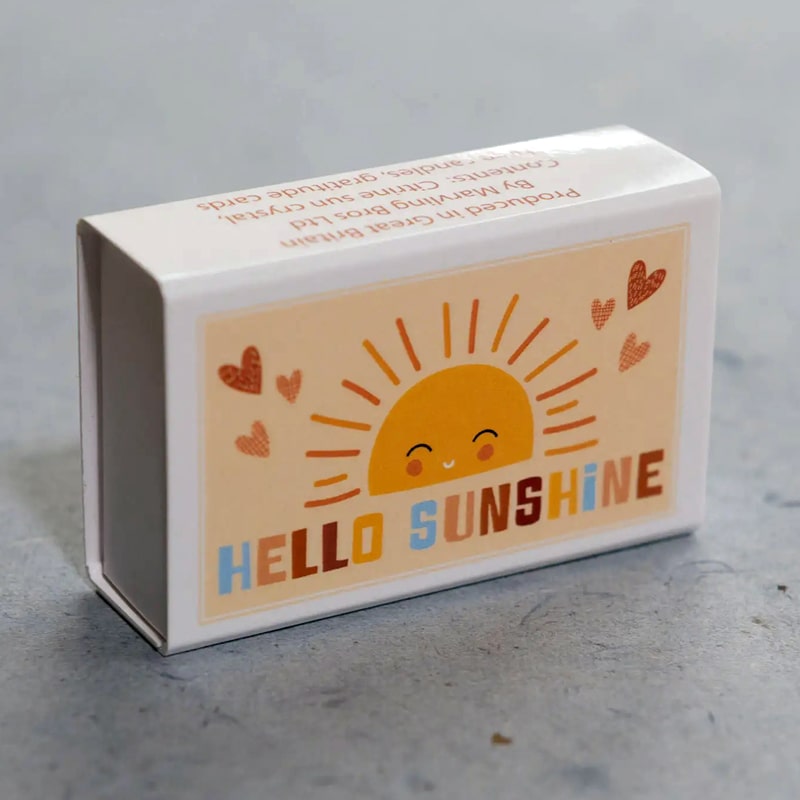Marvling Bros Ltd Hello Sunshine Mindfulness Gift In A Matchbox box