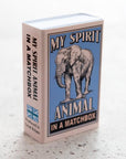Marvling Bros Ltd Wool Felt Elephant Spirit Animal In A Matchbox box
