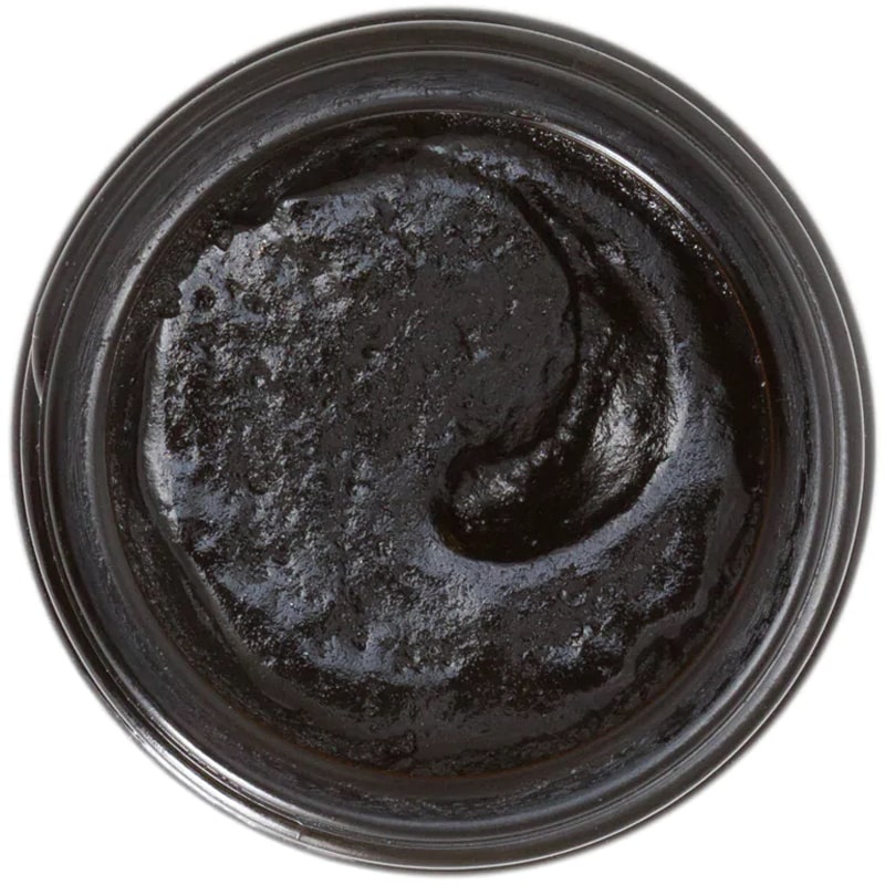 Living Libations Wintergreen Clean Activated Charcoal Toothpaste - top view of open jar