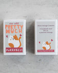 Marvling Bros Ltd You’re Purrfect Wool Felt Cat In A Matchbox showing front and back of box