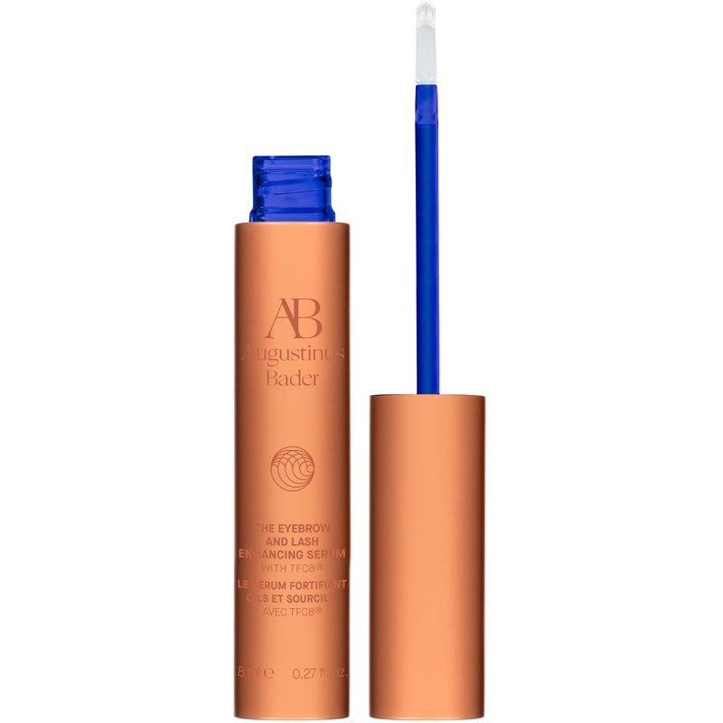 Augustinus Bader The Eyebrow and Lash Enhancing Serum (8 ml) showing top off and to the side of tube
