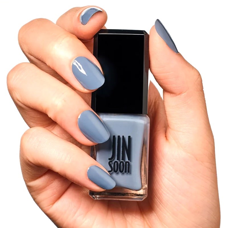 JINsoon Nail Lacquer – Sea Clay - Product shown in models hand