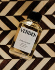 Verden D'Orangerie Bath Oil - Overhead shot of product flat. 