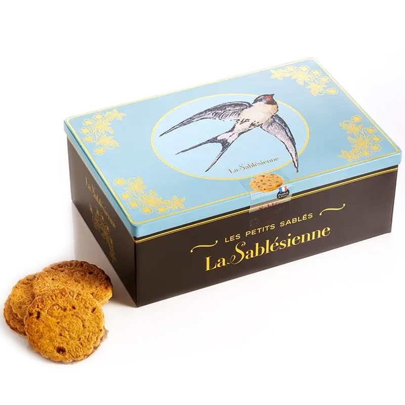 La Sablesienne “Swallows” Tin Box - Shortbread Cookies (250 g)