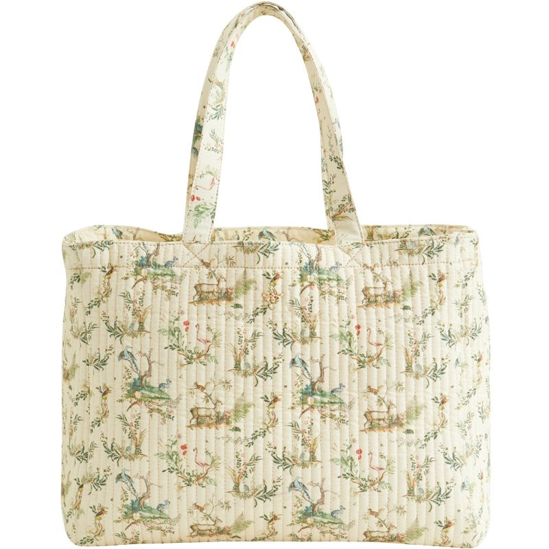 Fable England Toile de Jouy Quilted Tote