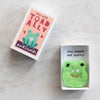 Toadally Awesome Wool Felt Frog In A Matchbox