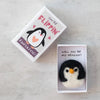 You're Flippin' Fantastic Wool Felt Penguin In A Matchbox