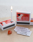 Marvling Bros Ltd Your Fire Can Light The World Mindfulness Gift showing suggested use of matchbox