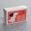 Marvling Bros Ltd Your Fire Can Light The World Mindfulness Gift showing close-up of front of matchbox