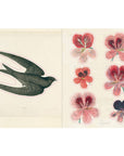 John Derian Paper Goods - John Derian Sticker Book - Flower and bird stickers