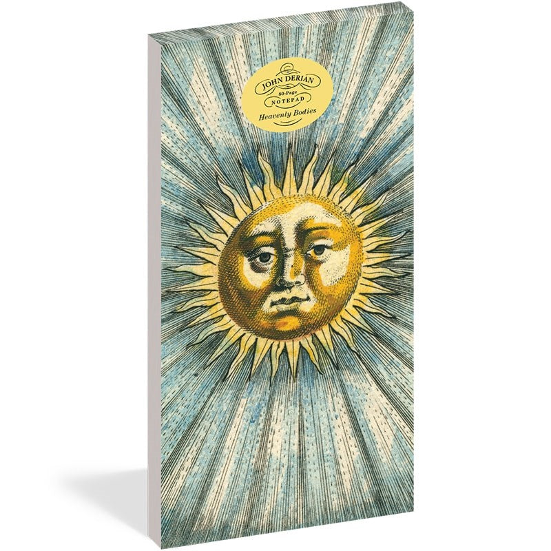 John Derian Paper Goods Heavenly Bodies Notepad (80 pgs)