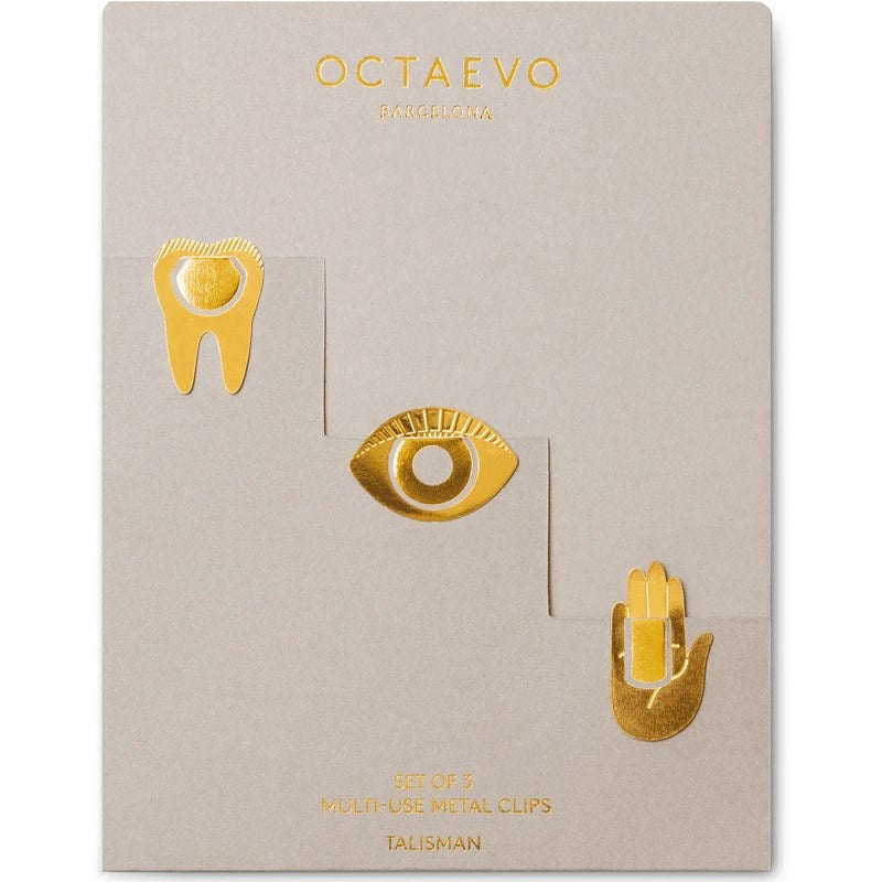 Octaevo Multi-Use Clips – Talisman (3 pcs) on card as received