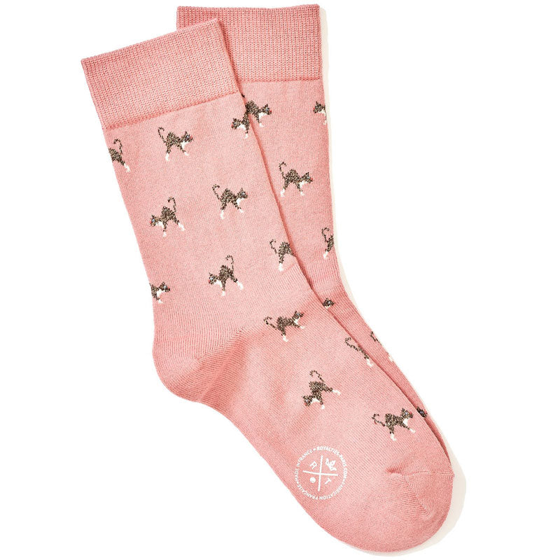 Royalties Paris Koko Dress Socks - Pink (1 pr)