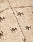 Royalties Paris Koko Dress Socks - Camel - close-up of detail