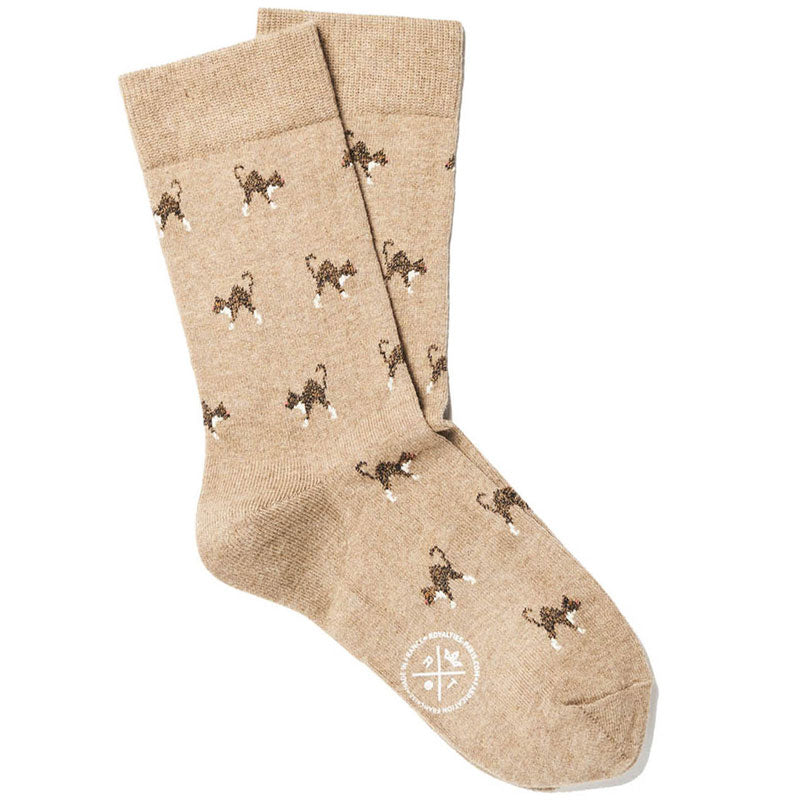 Royalties Paris Koko Dress Socks - Camel (1 pr)