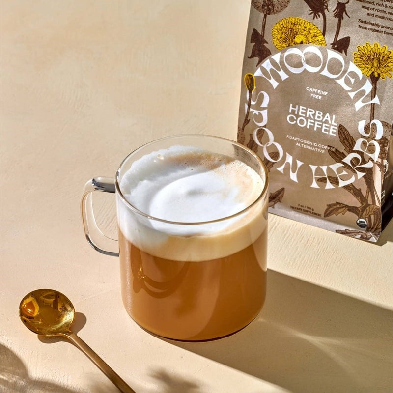 Wooden Spoon Herbs Herbal Coffee - Product shown prepared