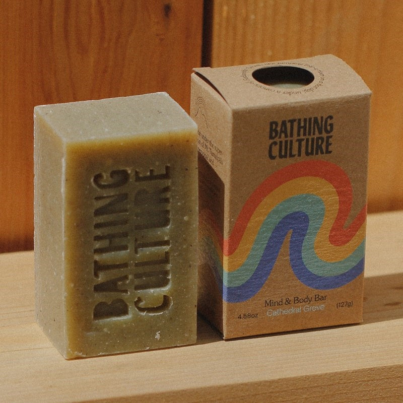 Bathing Culture Mind and Body Bar - Product shown next to box
