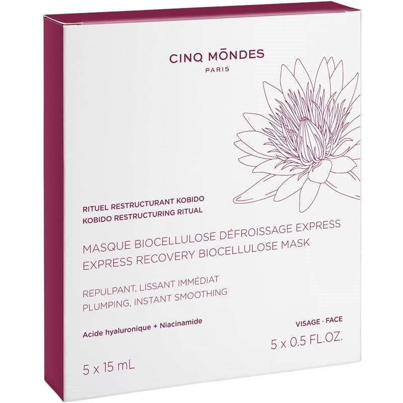 Cinq Mondes Express Recovery Biocellulose Mask (5 x 15 ml)