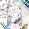 Moth & Myth North American Insect Watercolor Kit - Product displayed with watercolors and brushes.