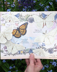 Moth & Myth North American Insect Watercolor Kit - Model shown holding product on top of flowers