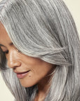 Innersense Organic Beauty Bright Balance Conditioner - Closeup of models hair
