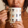 Rifle Paper Co. Porcelain Mug – Hot Dogs - Product shown in models hands