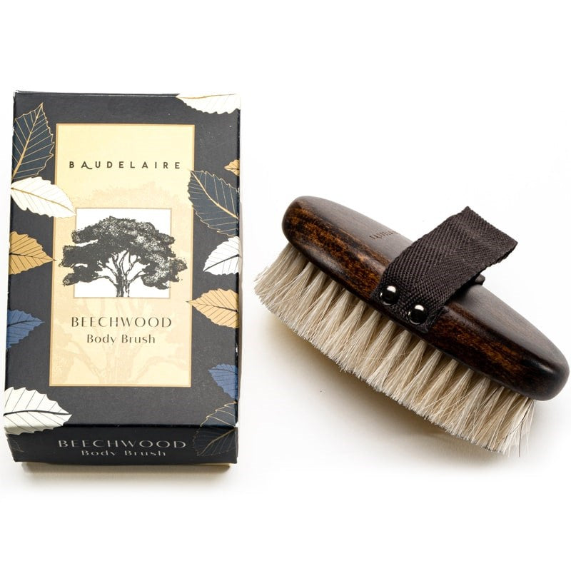Baudelaire Body Brush - Product displayed next to box