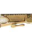 Sava Seasons Bamboo Body & Face Dry Brushing Set (4 pcs)