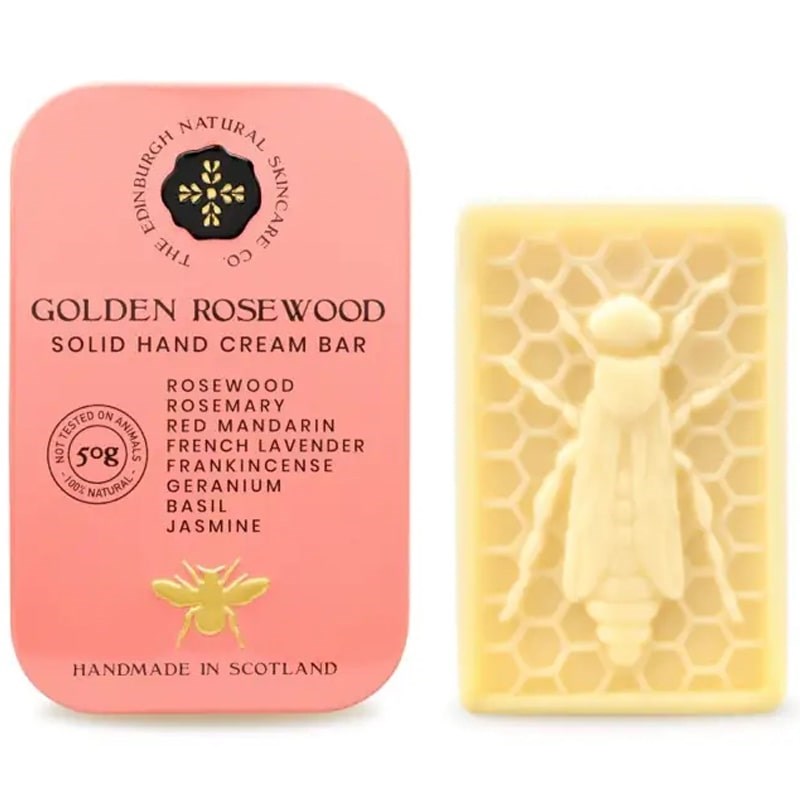 The Edinburgh Natural Skincare Company Golden Rosewood Solid Hand Cream Bars (50 g)