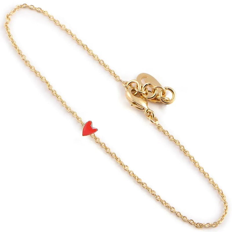 Titlee Paris Heart Bracelet – Red
