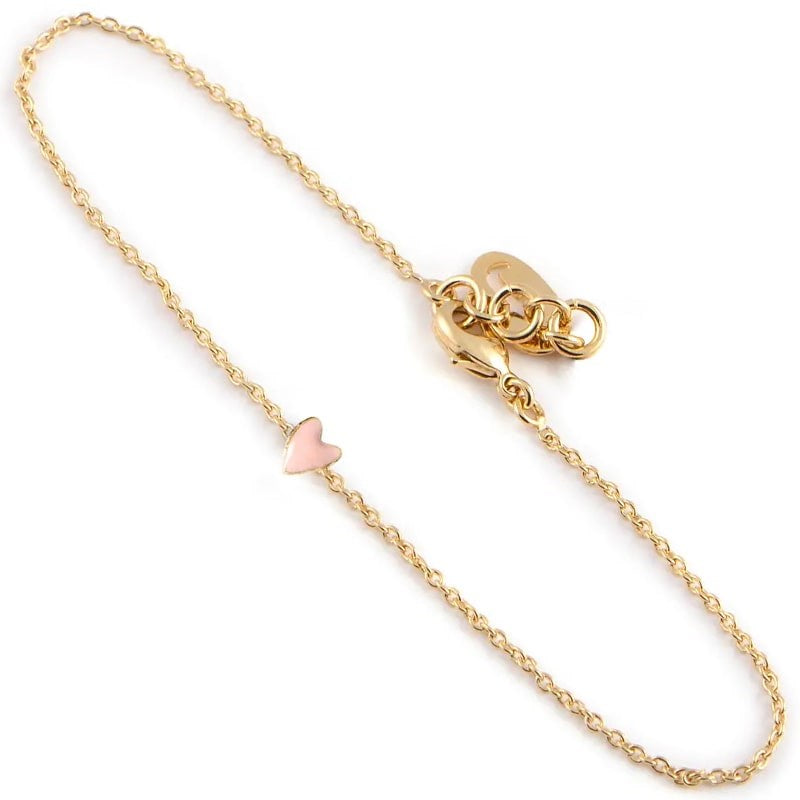 Titlee Paris Heart Bracelet – Pink